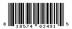 UPC barcode 818574024915