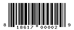 UPC barcode number 818617000029