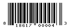 UPC barcode number 818617000043