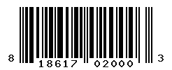 UPC barcode number 818617020003