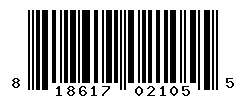 UPC barcode number 818617021055