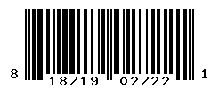 UPC barcode number 818719027221