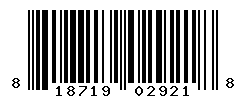 UPC barcode number 818719029218
