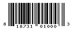 UPC barcode number 818731010003