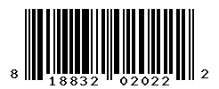 UPC barcode number 818832020222