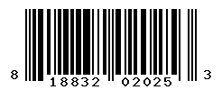 UPC barcode number 818832020253