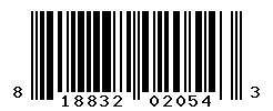 UPC barcode number 818832020543