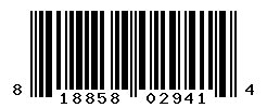 UPC barcode number 818858029414