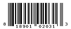 UPC barcode number 818901020313