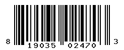 UPC barcode number 819035024703