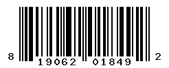 UPC barcode number 819062018492