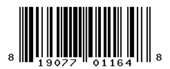 UPC barcode number 819077011648