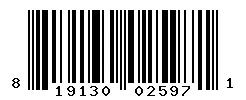 UPC 819130025971 barcode image