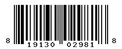 UPC barcode 819130029818