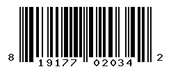 UPC barcode number 819177020342