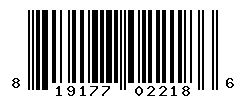 UPC barcode number 819177022186