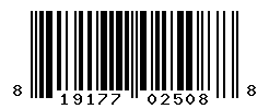 UPC barcode number 819177025088