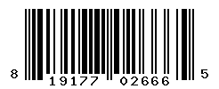UPC barcode number 819177026665
