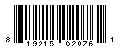 UPC barcode number 819215020761