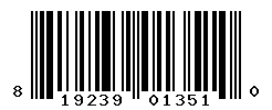 UPC barcode number 819239013510 lookup