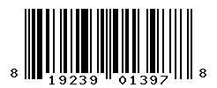 UPC barcode number 819239013978 lookup