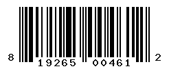 UPC barcode number 819265004612