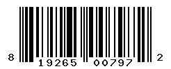 UPC barcode number 819265007972