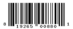 UPC barcode number 819265008801