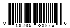 UPC barcode number 819265008856