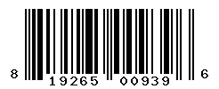 UPC barcode number 819265009396