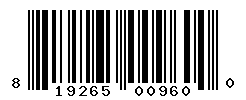 UPC barcode number 819265009600
