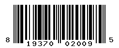 UPC barcode number 819370020095