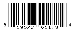 UPC barcode number 819573011784