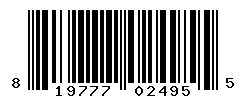 UPC barcode number 819777024955