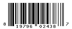 UPC barcode number 819796024387