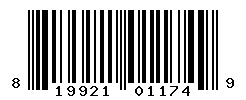 UPC barcode number 819921011749
