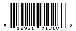 UPC barcode number 819921013187