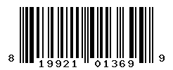 UPC barcode number 819921013699
