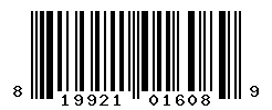 UPC barcode number 819921016089