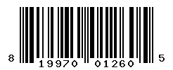 UPC barcode 819970012605