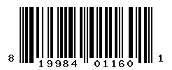 UPC barcode number 819984011601