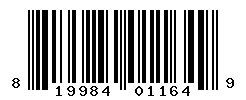 UPC barcode number 819984011649