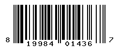 UPC barcode number 819984014367