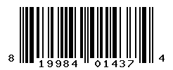 UPC barcode number 819984014374