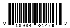 UPC barcode number 819984014893