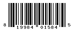 UPC barcode number 819984015845