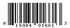 UPC barcode number 819984016613