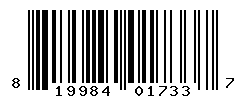 UPC barcode number 819984017337