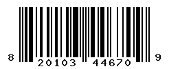 UPC barcode number 820103446709