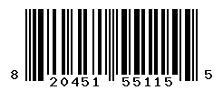 upc 820451551155 barcode image